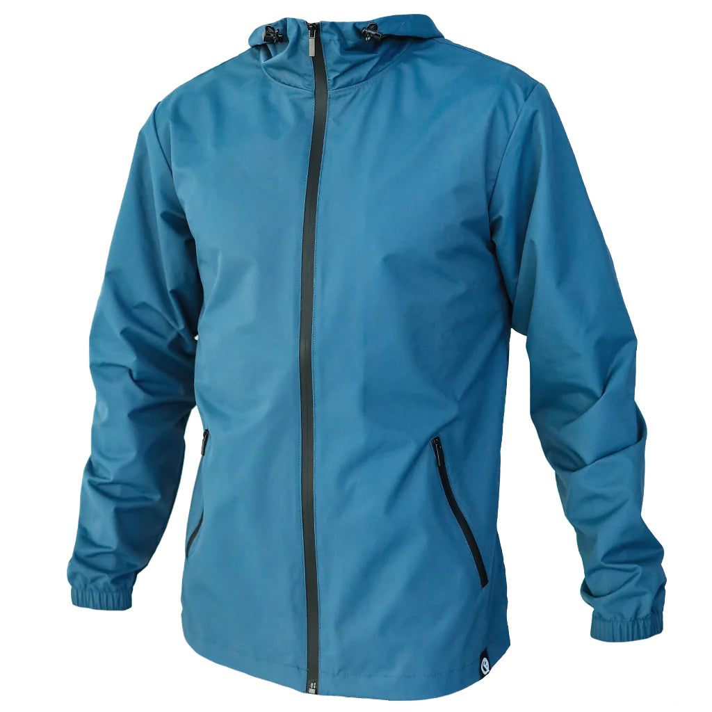 Quikflip Dryflip Rain Jacket 2.0 Atlantic Blue 2 in 1 Reversible Backpack Water Resistant Jacket Quikflip Apparel Canada