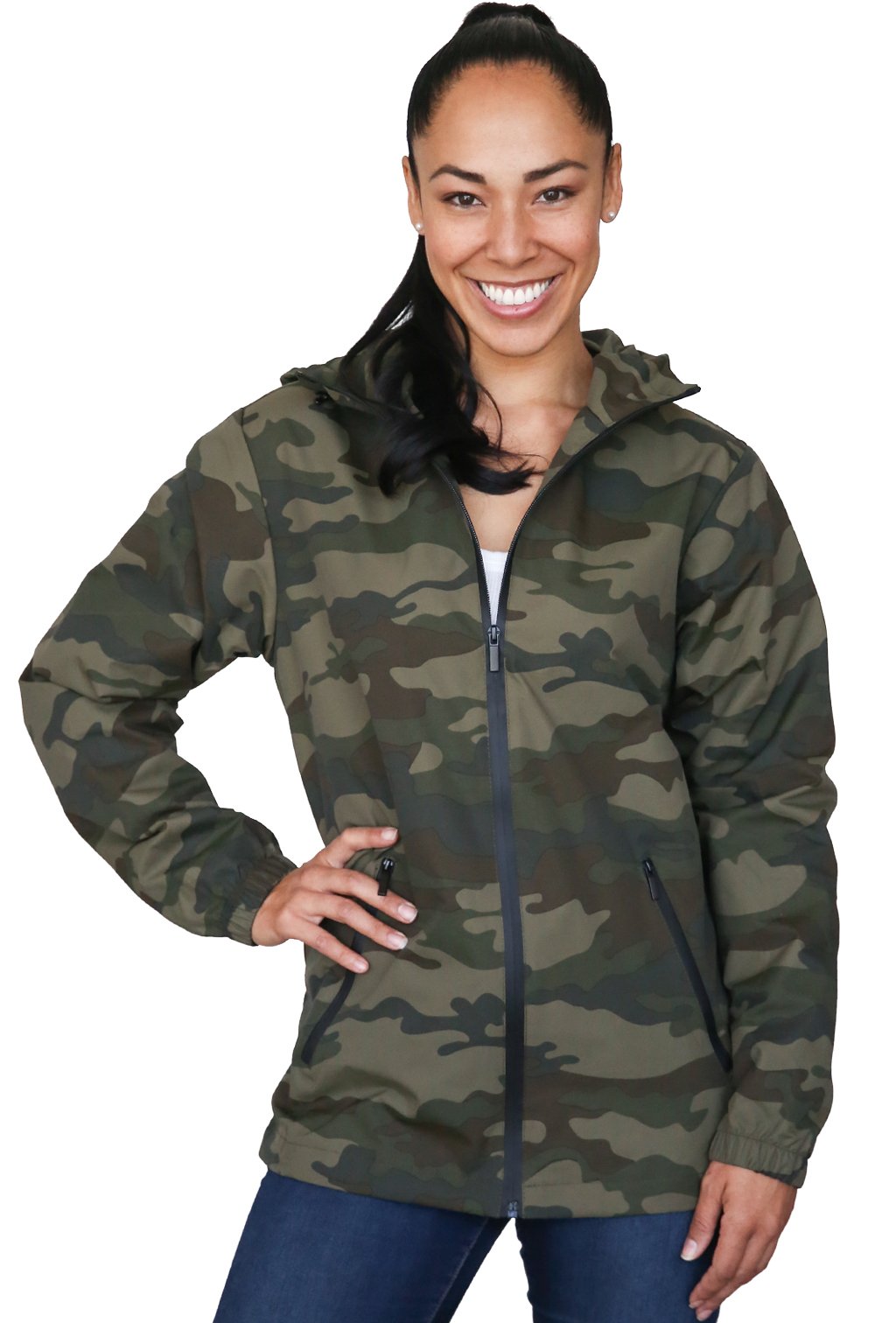 Zip up camo on sale jacket